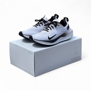 Nike InfinityRN 4 Athletic Shoes in White and Black